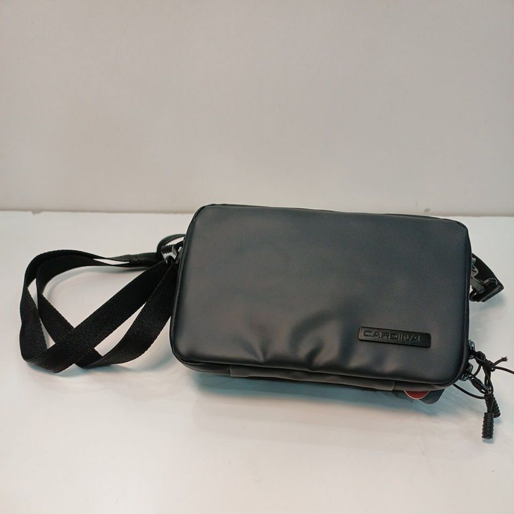 TAS SELEMPANG/SHOULDER BAG CARDINAL, WARNA HITAM ORIGINAL, BAHAN 100% NILON//5846402