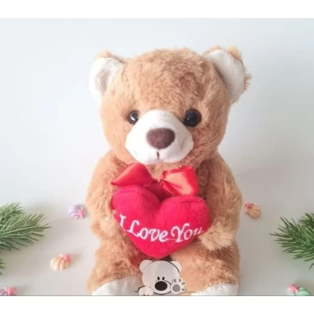 Boneka Beruang Teddy Bear I LOVE YOU Bear I Love You Bear Mini I Love You Boneka Teddy Bear Mini I L
