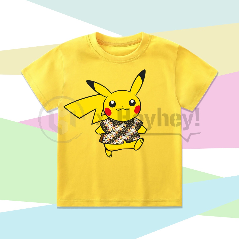 KAOS ANAK PIKACHU BATIK INDONESIA KAOS PIKACHU BATIK VIRAL