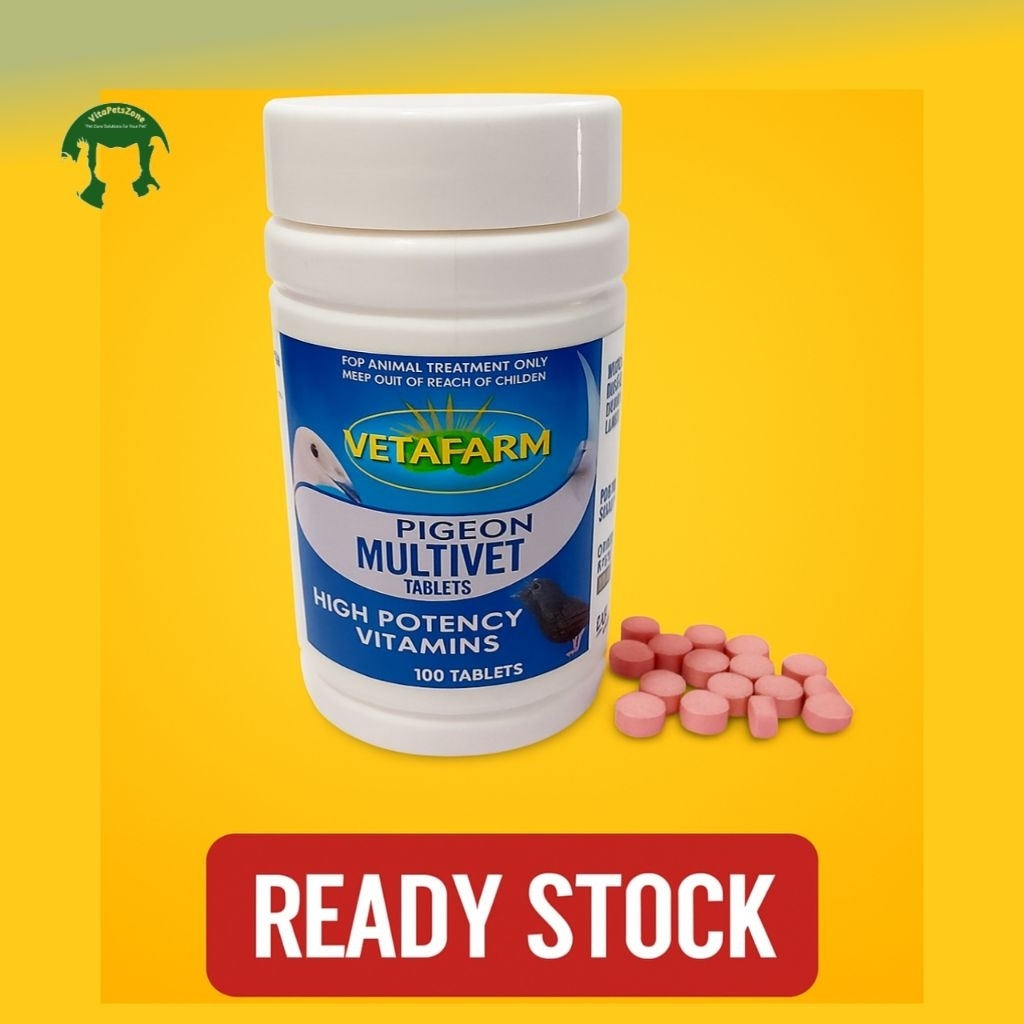 MULTIVET VETAFARM VITAMIN BURUNG MERPATI BALAP JAMU DOPING OBAT