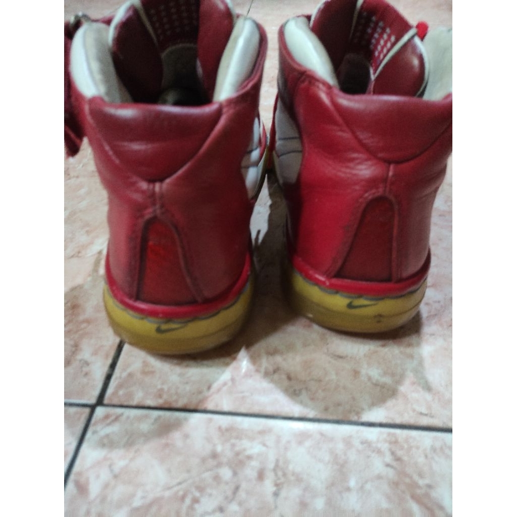 Sepatu nike AF25 high varsity Red White size 44,5