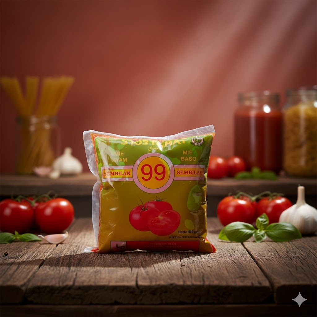 Saos Tomat SBP 99 450gr – Cocok untuk Warung Mie Ayam & Bakso