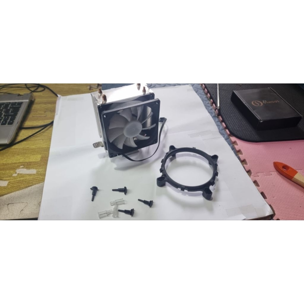 Fan processor bekas mulus intel amd 2 heat pipe single fan 90mm rgb Cpu Kipas Prosesor LGA 1700 1200