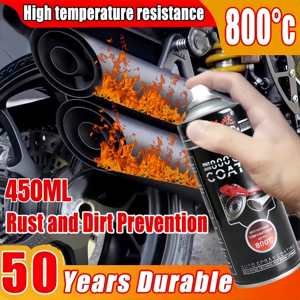 Cat knalpot anti panas mobil&motor 450ml pilok anti tahan panas knalpot1000° untuk mesin /Modifikasi