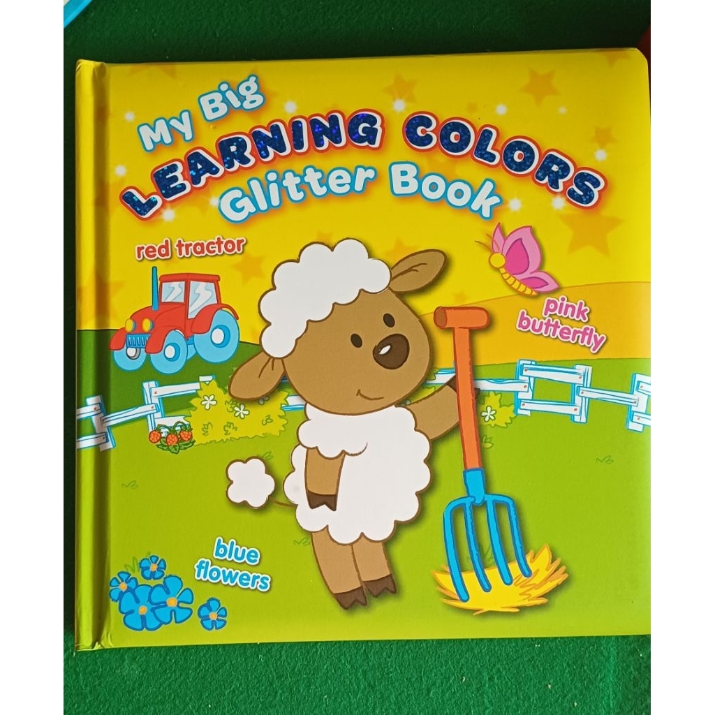 My Big Learning COLORS glitter book.