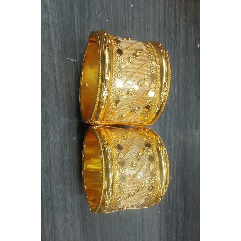 #TjM75 Gelang Adat Bugis Makassar Dubai India Mesir Sepasang Premium Bollywood Jodha Akbar Lapis Ema