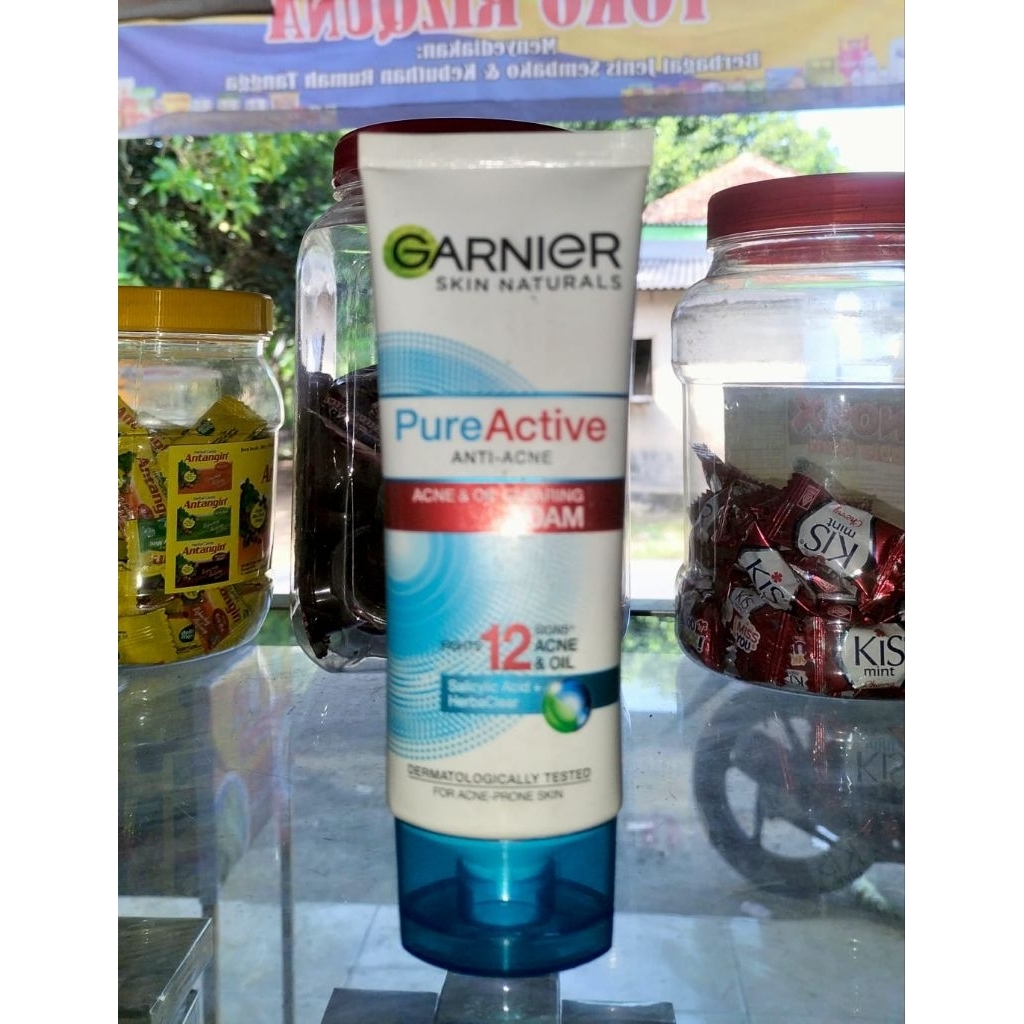 Garnier sabun muka Pure Active Anti-Ance oil clearing foam 100ml