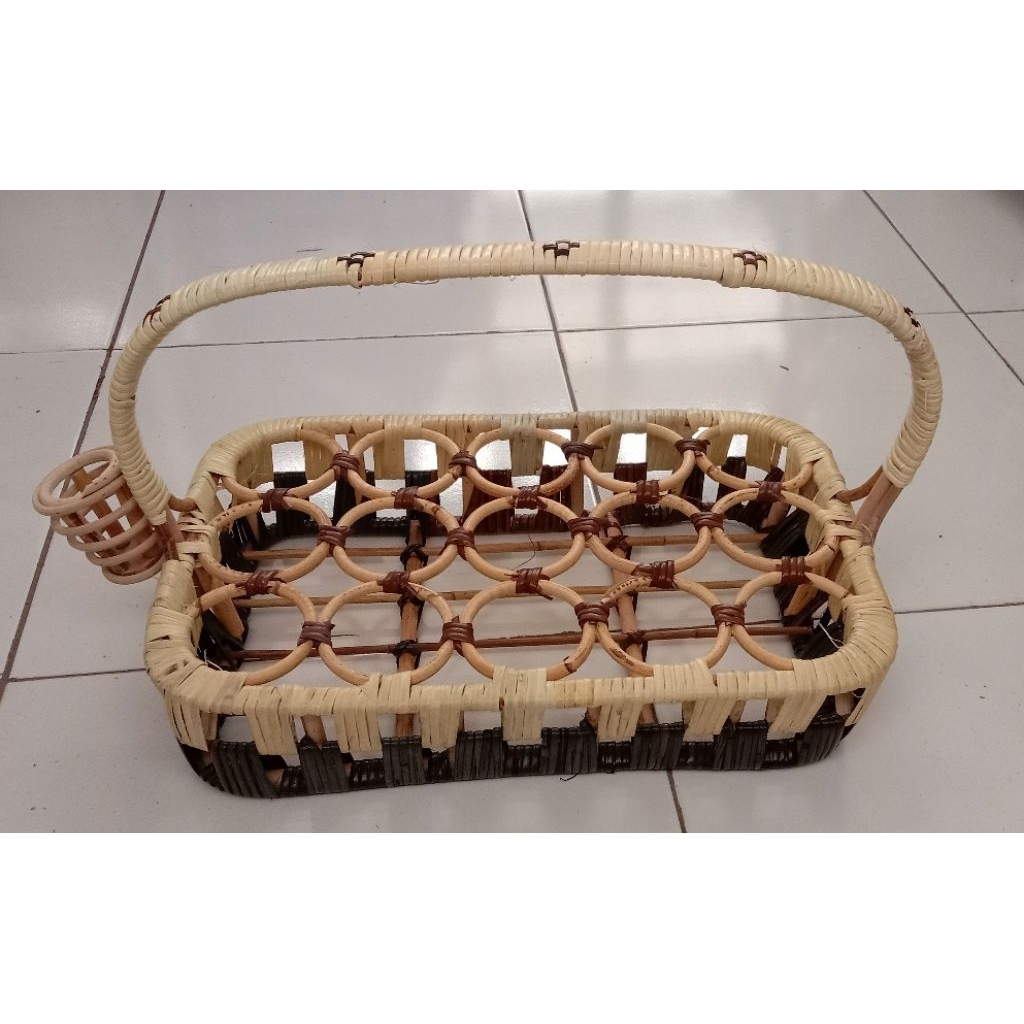NEW - ROTAN. TEMPAT AQUA GELAS UNIK MEWAH . TEMPAT AIR AQUA GELAS ISI 15 & ISI 9