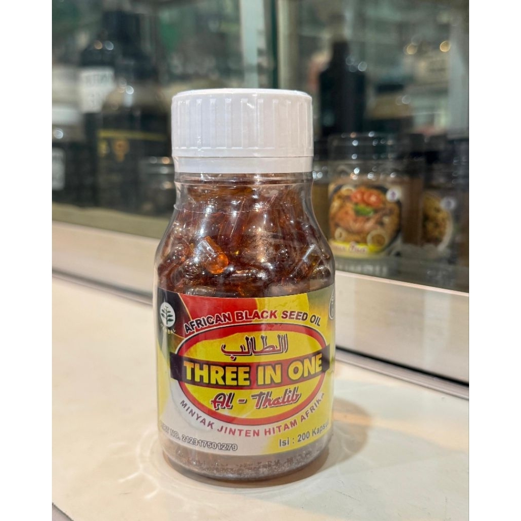 Minyak Jinten Hitam Afrika Three in One Kapsul 200 Kapsul | Habbatussauda 3 in 1 | Minyak Jinten Hit