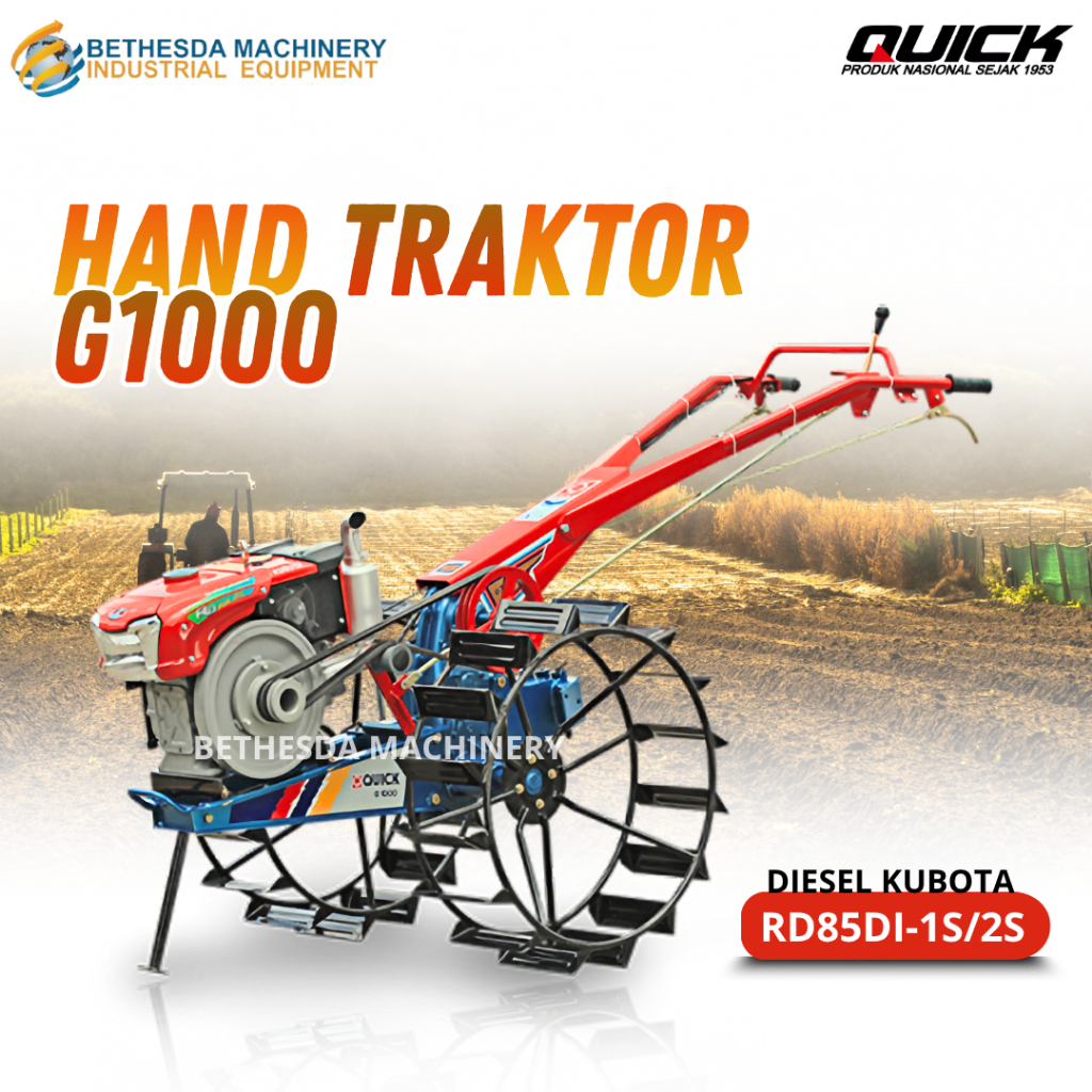 Mesin Traktor Quick G 1000 Standart Diesel Kubota RD 85 DI-2S