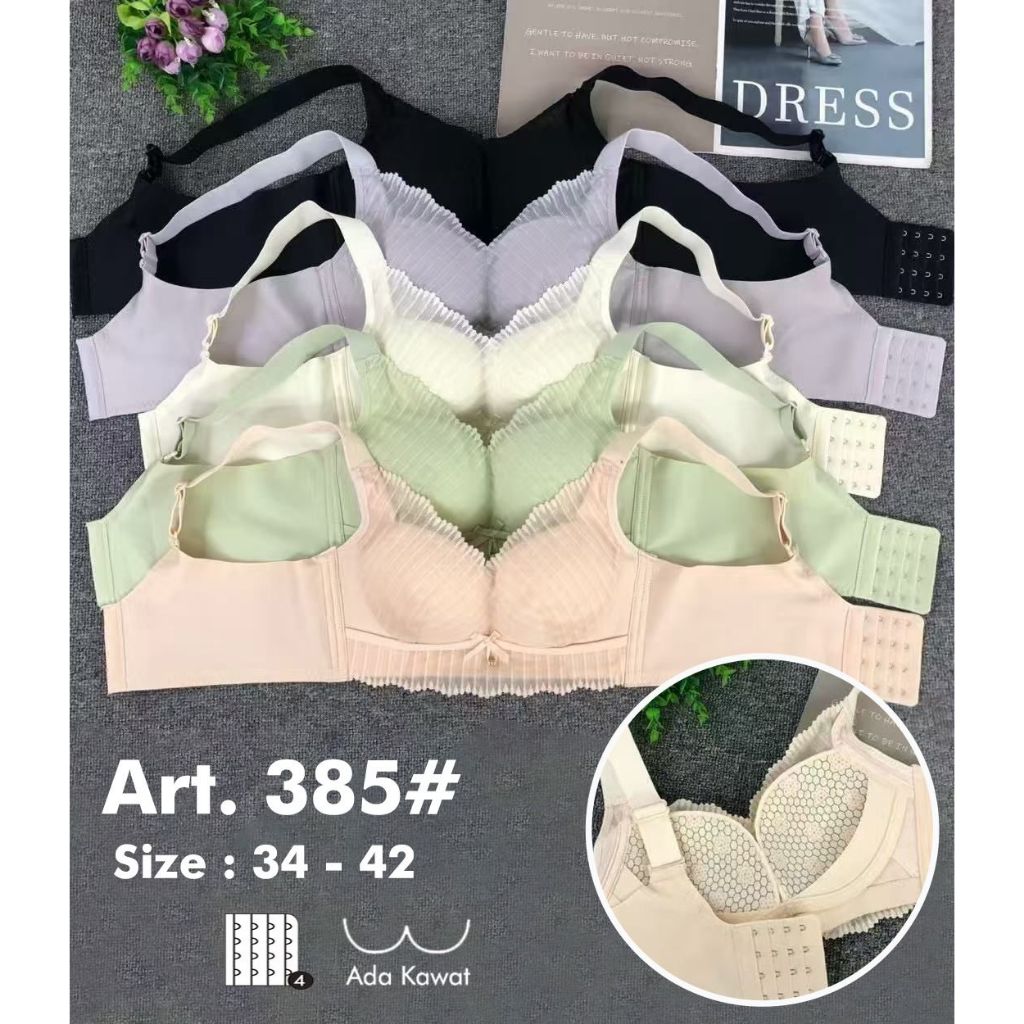 BRA WANITA KAWAT KAIT 4 BUSA SEDANG IMPORT BH PEREMPUAN PUSH UP KAIT EMPAT IMPORT