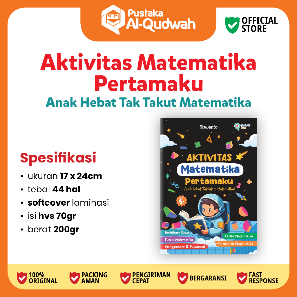 Aktivitas Matematika Pertamaku untuk 5 tahun ll Buku TK ll buku anak tk dan paud II Buku belajar ana
