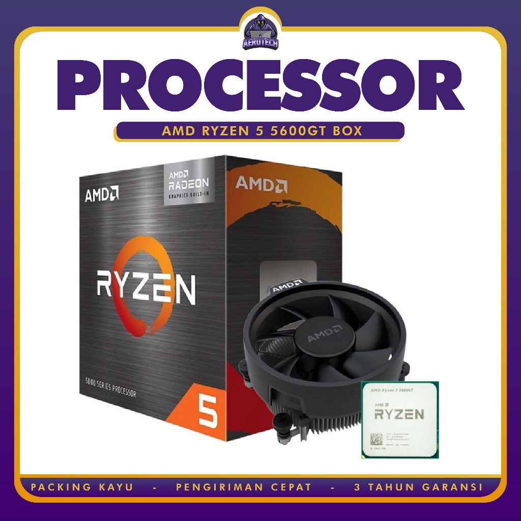 Processor AMD Ryzen 5 5600GT with Wraith Stealth Cooler Garansi Resmi