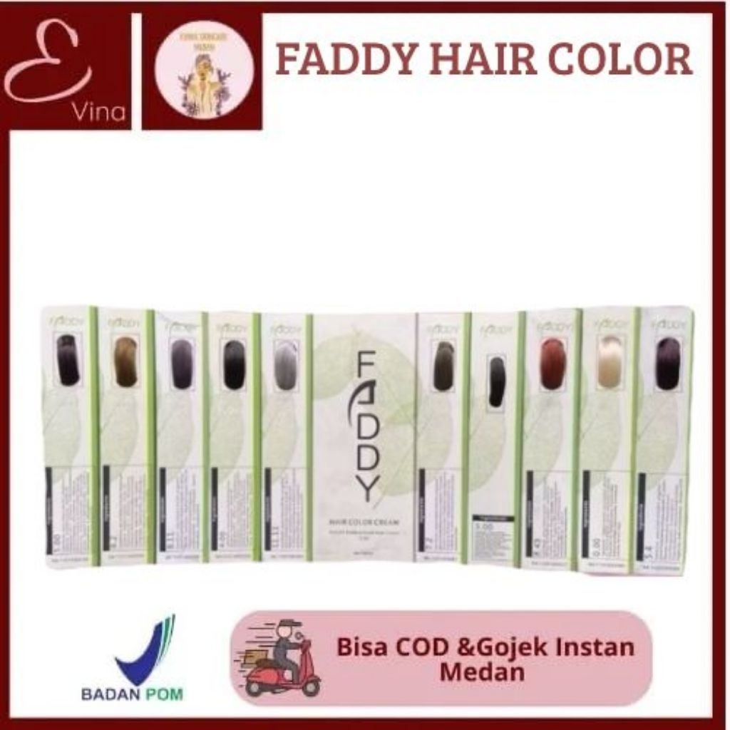 Faddy Hair Color Cream | Ready Gojek Instan Medan