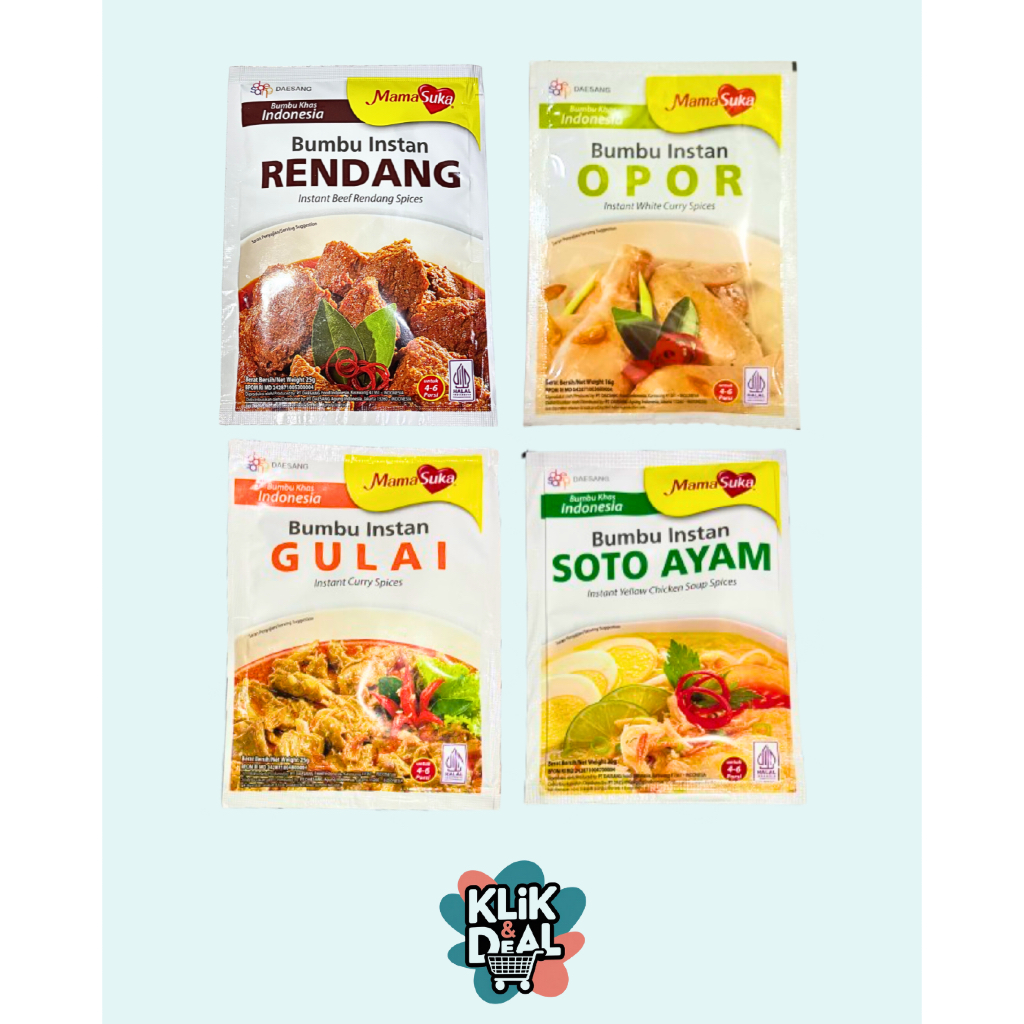 MamaSuka Bumbu instan - MamaSuka Bumbu instan Rendang - MamaSuka Bumbu instan Opor - MamaSuka Bumbu 