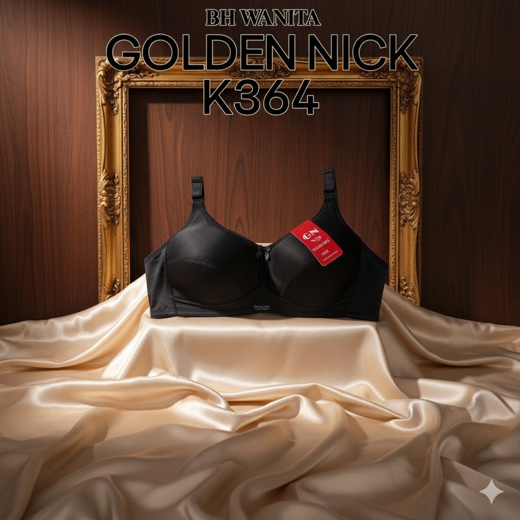 ( 1 Pcs ) Bra Sport KATUN Golden Nick K364 Sport bra Busa Tipis Tanpa Kawat Cup Warna ( Hitam ) | Bh