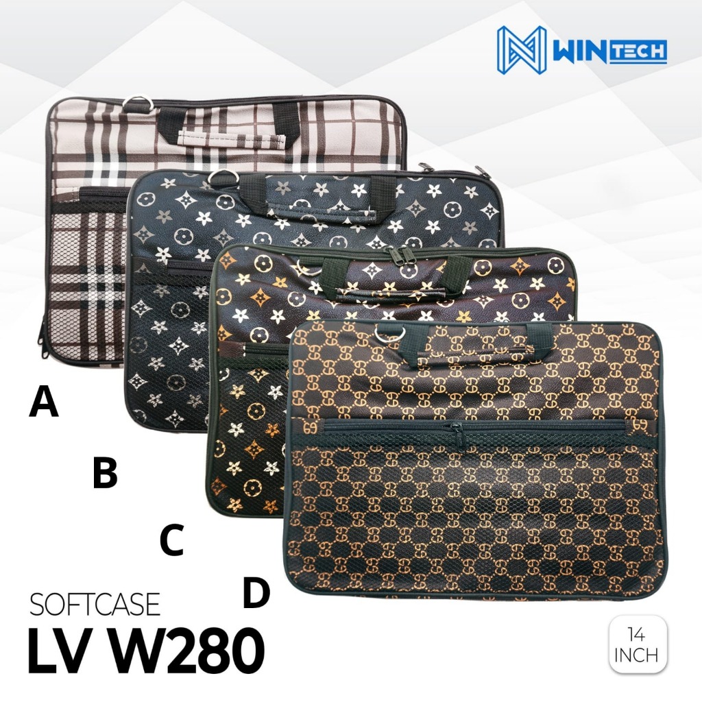 SoftCase Laptop Tas Laptop Wintech LV W280 Motif 12 - 14inch