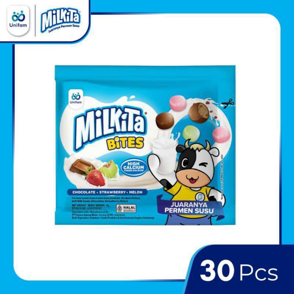 Permen Susu | Milkita Bites | isi 30 pack | Grosir Bal