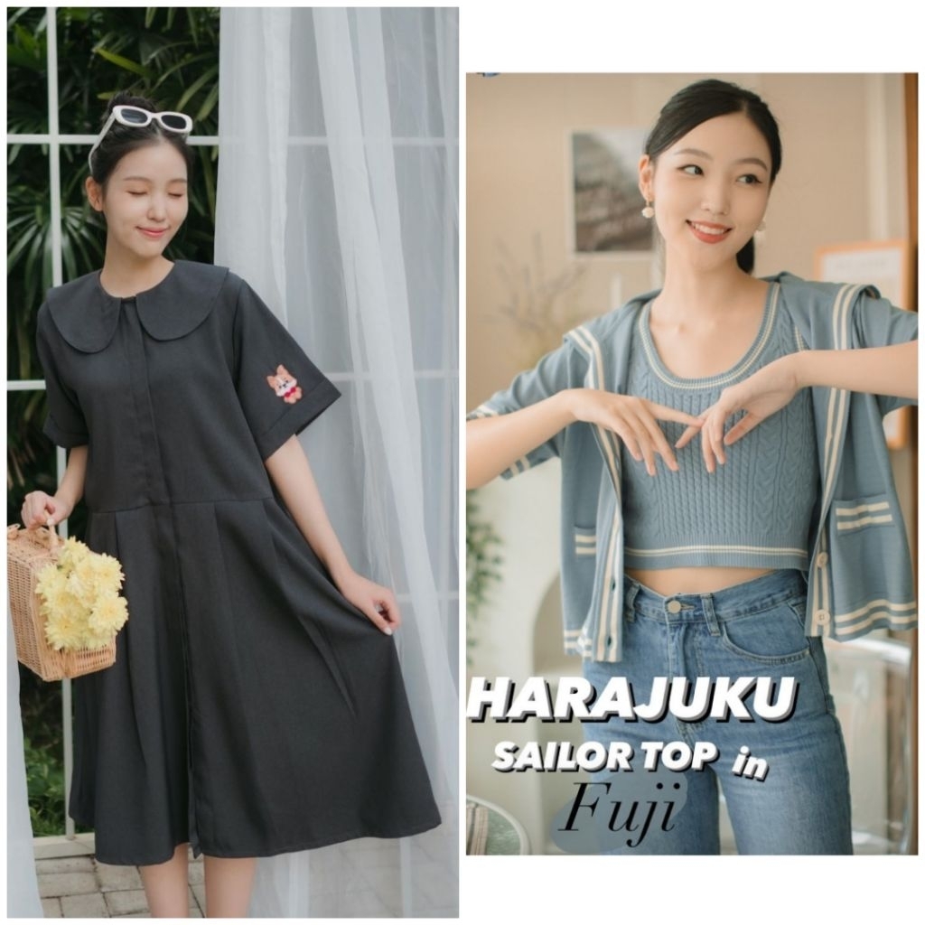 HARGA BEBEPLUM!BEBE PLUM Nami Dress Shibuya Harajuku Top O