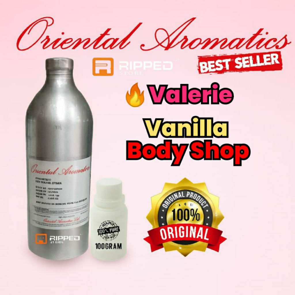 100ml Bibit Parfum Murni Valerie Vanilla Bodys Original Oriental aromatics Oa Perfume
