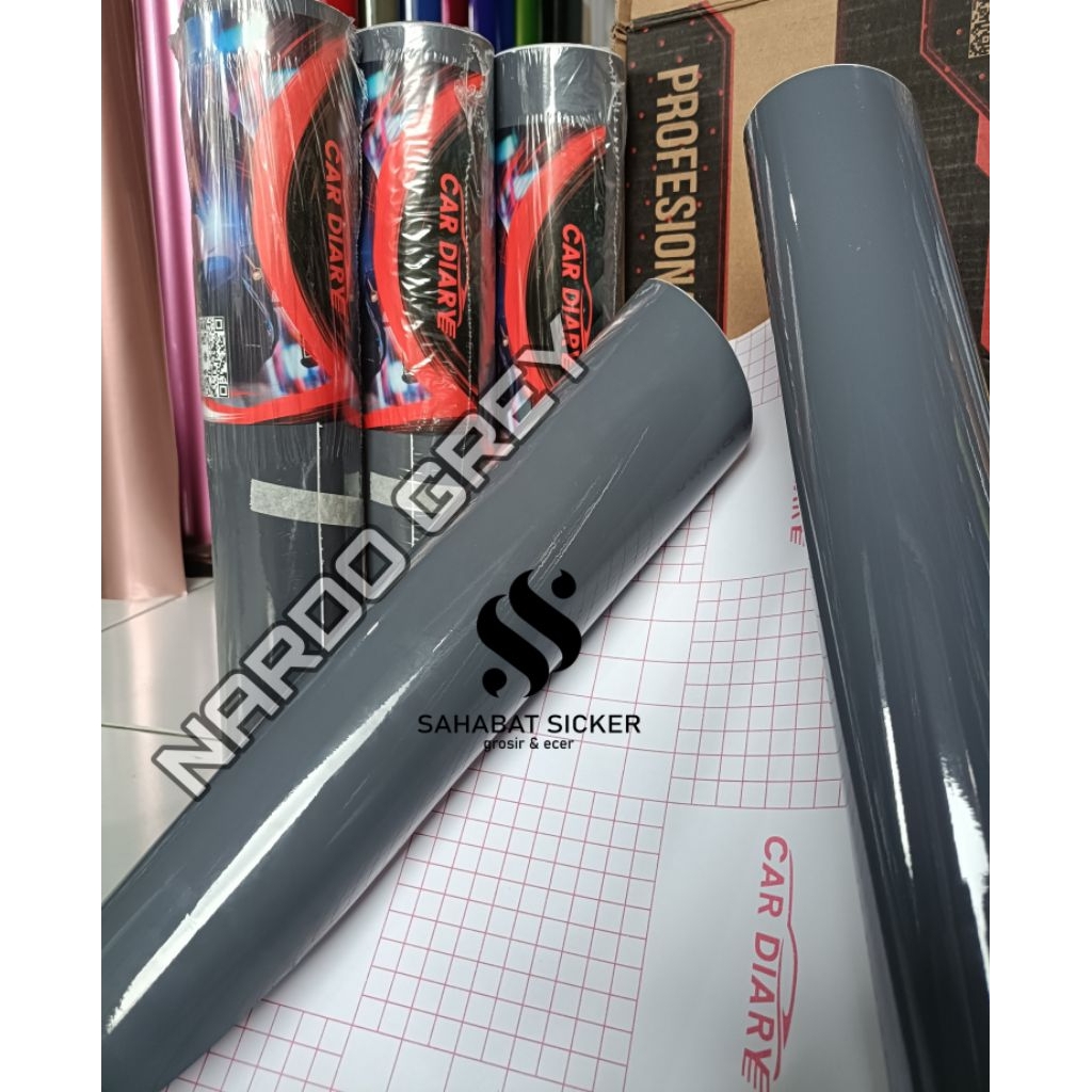 Skotlet Motor Abu Tua Glossy Sticker Dark Grey Gloss Sticker Nardo Grey Glossy Roll 45cm