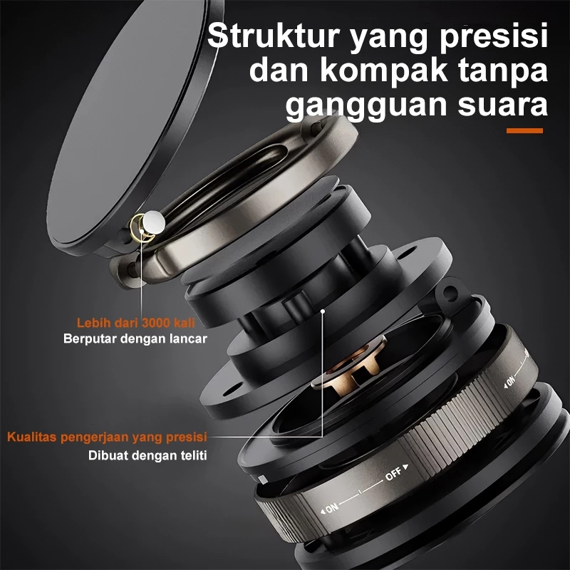 NEW PRODUCT Dudukan Ponsel Mobil Magnetik dengan Penahan Kuat,Putar 360 Braket Lipat Adjustable,