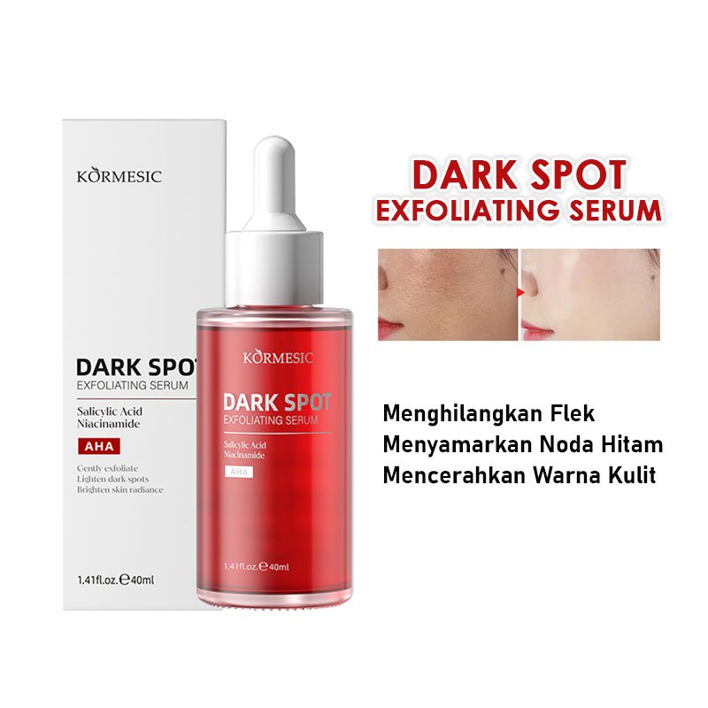 Kormesic Dark Spot Exfoliating Serum 40ml Penghilang Noda Hitam Bintik Bintik Hitam diWajah