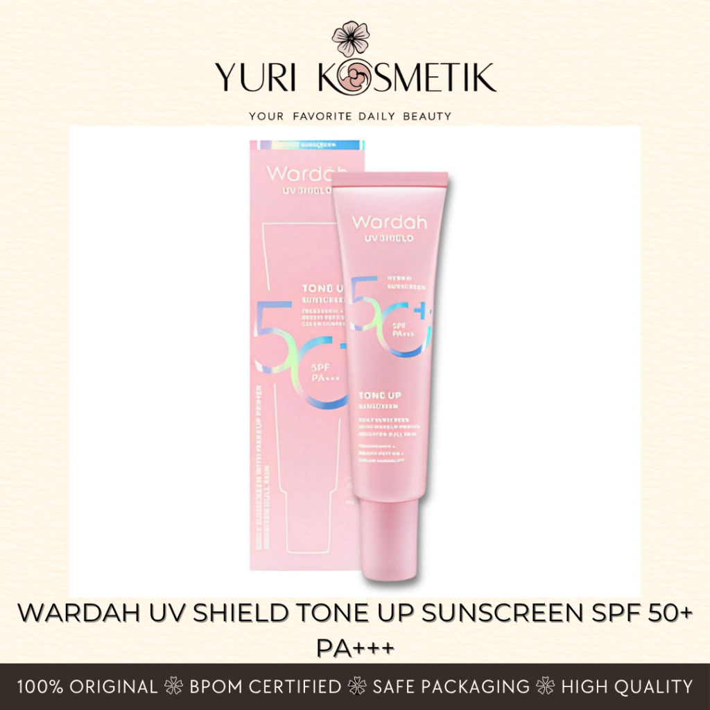 Wardah UV Shield Tone Up Sunscreen SPF 50+ PA+++  Sunscreen Wajah