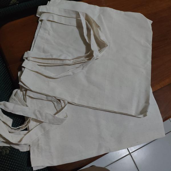Tote Bag Canvas Polos Resleting