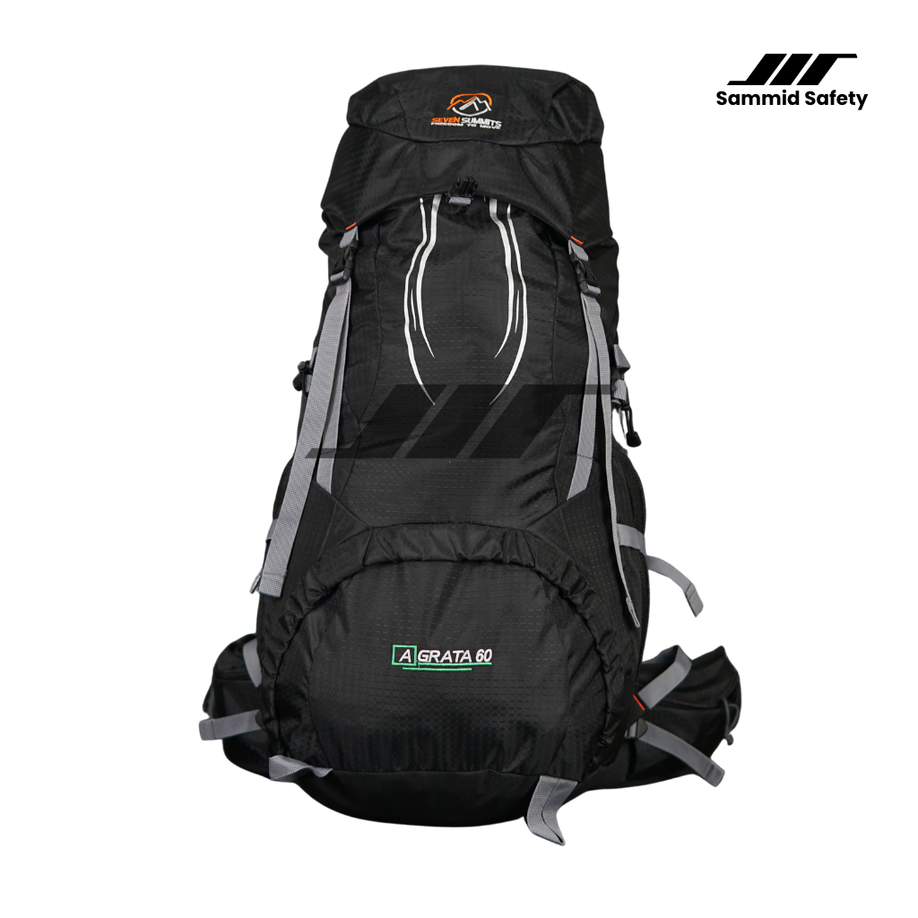 CARRIER RANSEL GUNUNG HIKING SEVEN SUMMIT AGRATA 60L + RAIN COVER -SAMMID OUTDOOR