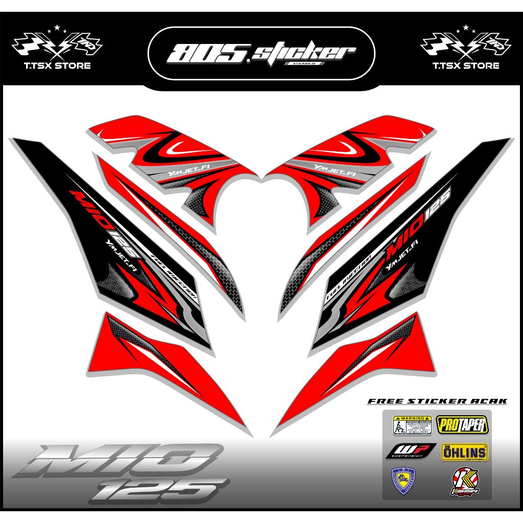 STRIPING STIKER MIO M3/STIKER VARIASI MIO 125/STRIPING MOTOR MIO M3 125