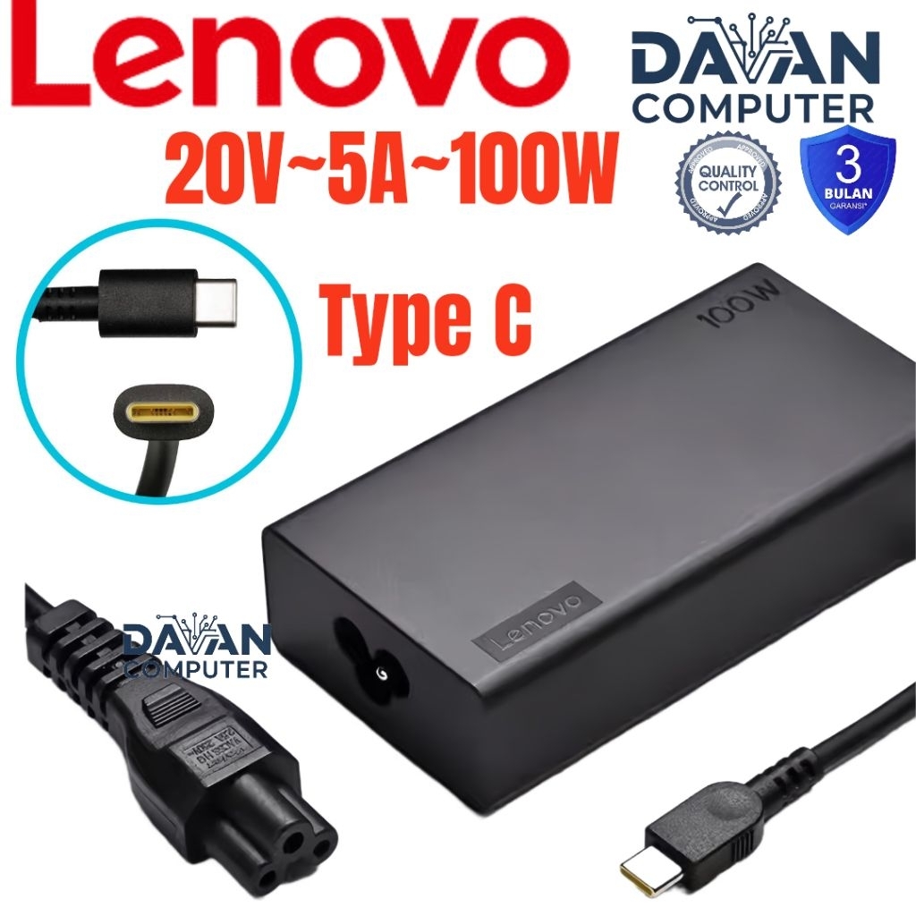 Charger Len Yoga 9, Yoga Pro 7, Yoga Slim 7 Pro / ProX|| Yoga 910, Yoga 720 (ukuran 13 inci)|| 100w 