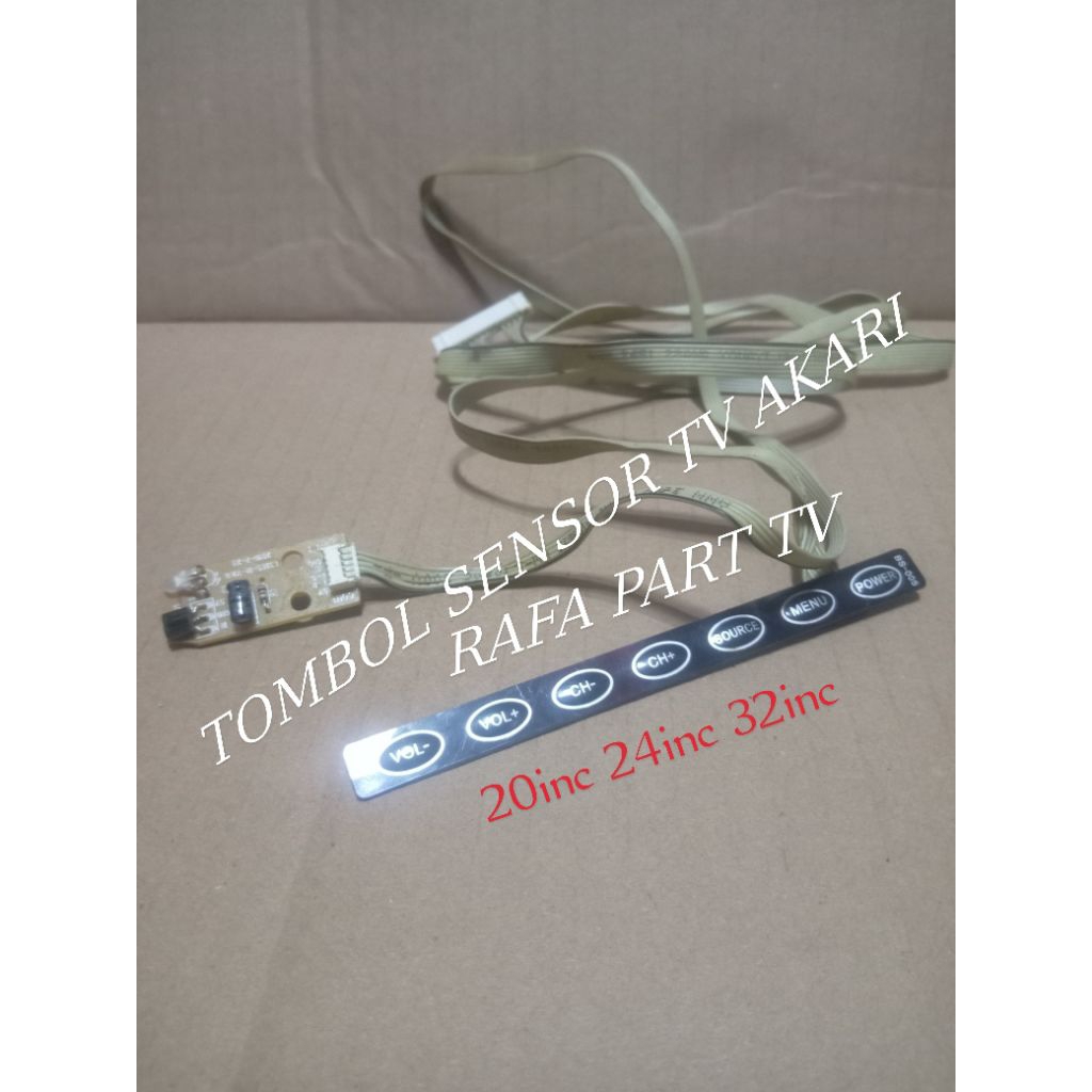 TOMBOL SENSOR TV AKARI BISA UNTUK TV AKARI 20INC 24INC 32INC
