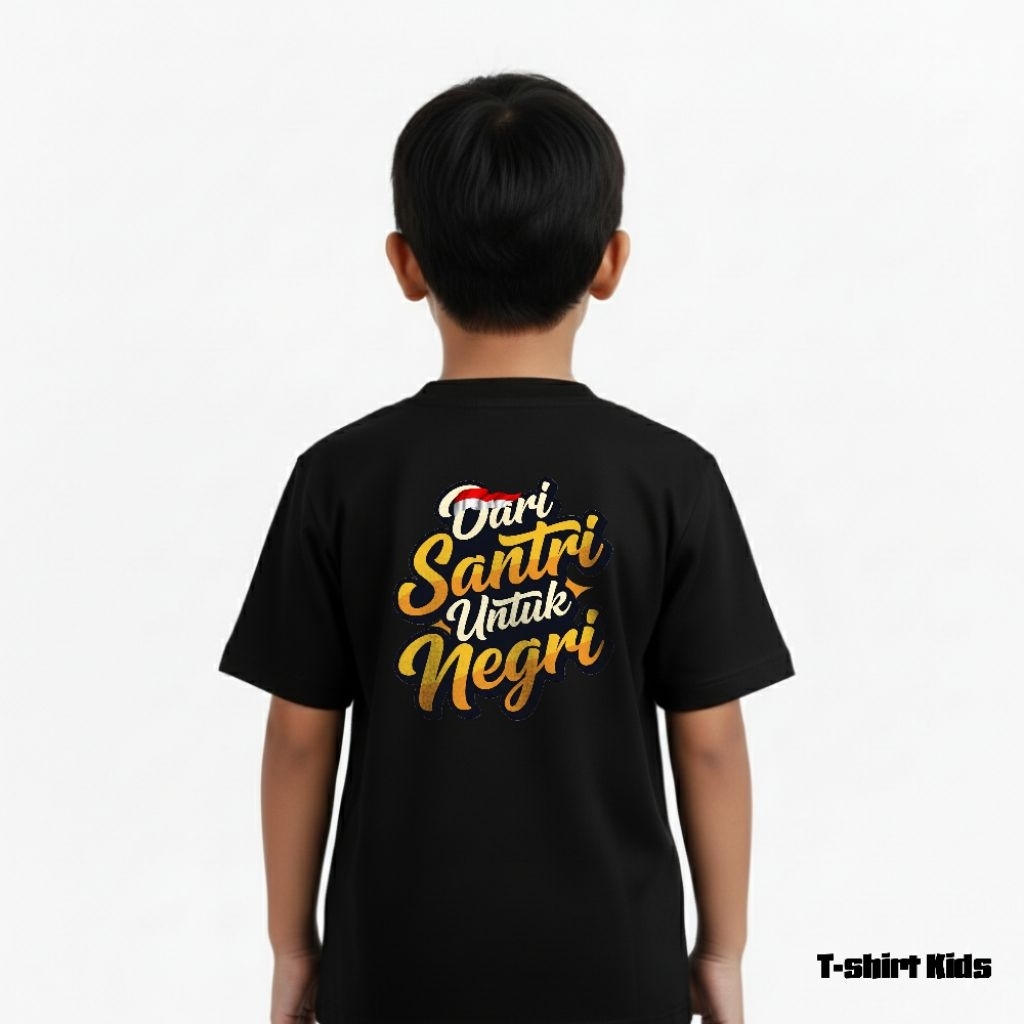 Kaos Anak laki-laki dan perempuan edisi santri
