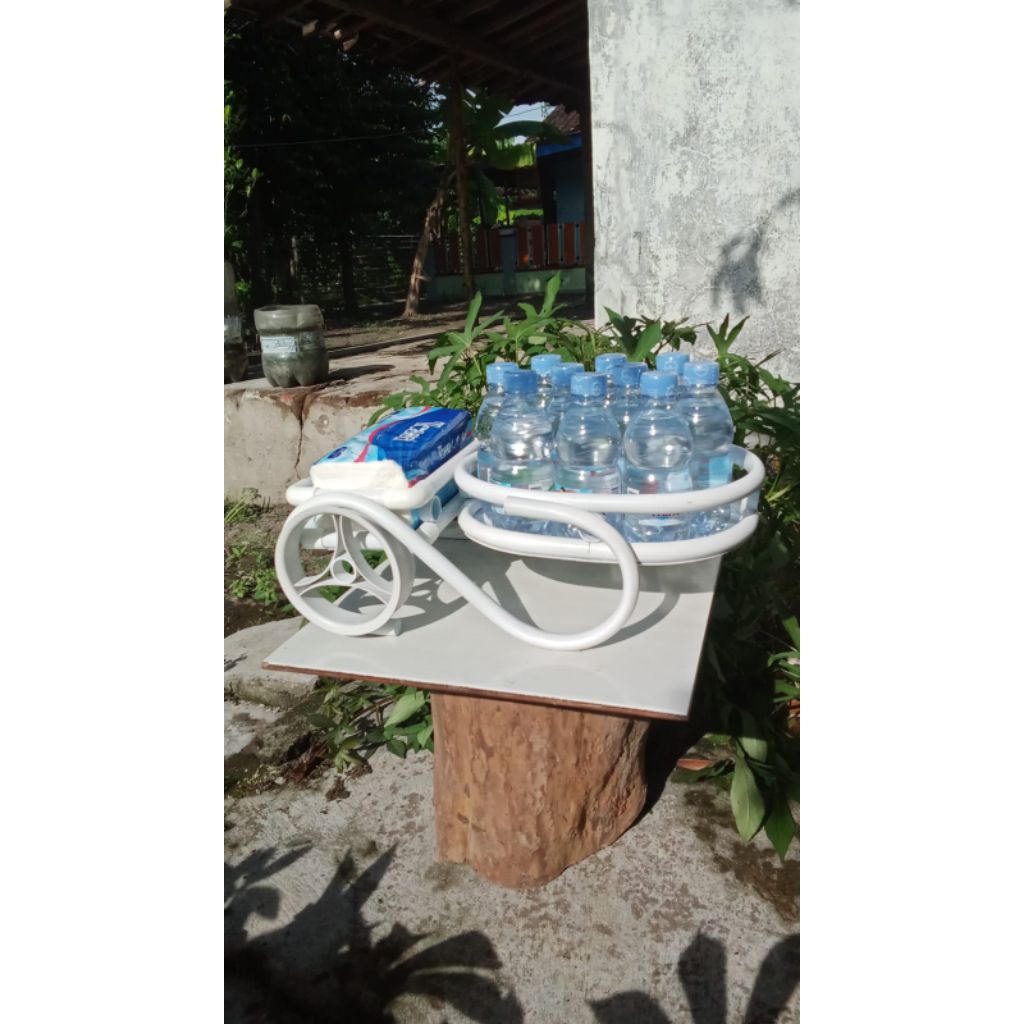 tempat aqua gelas /botol dan tisu.
