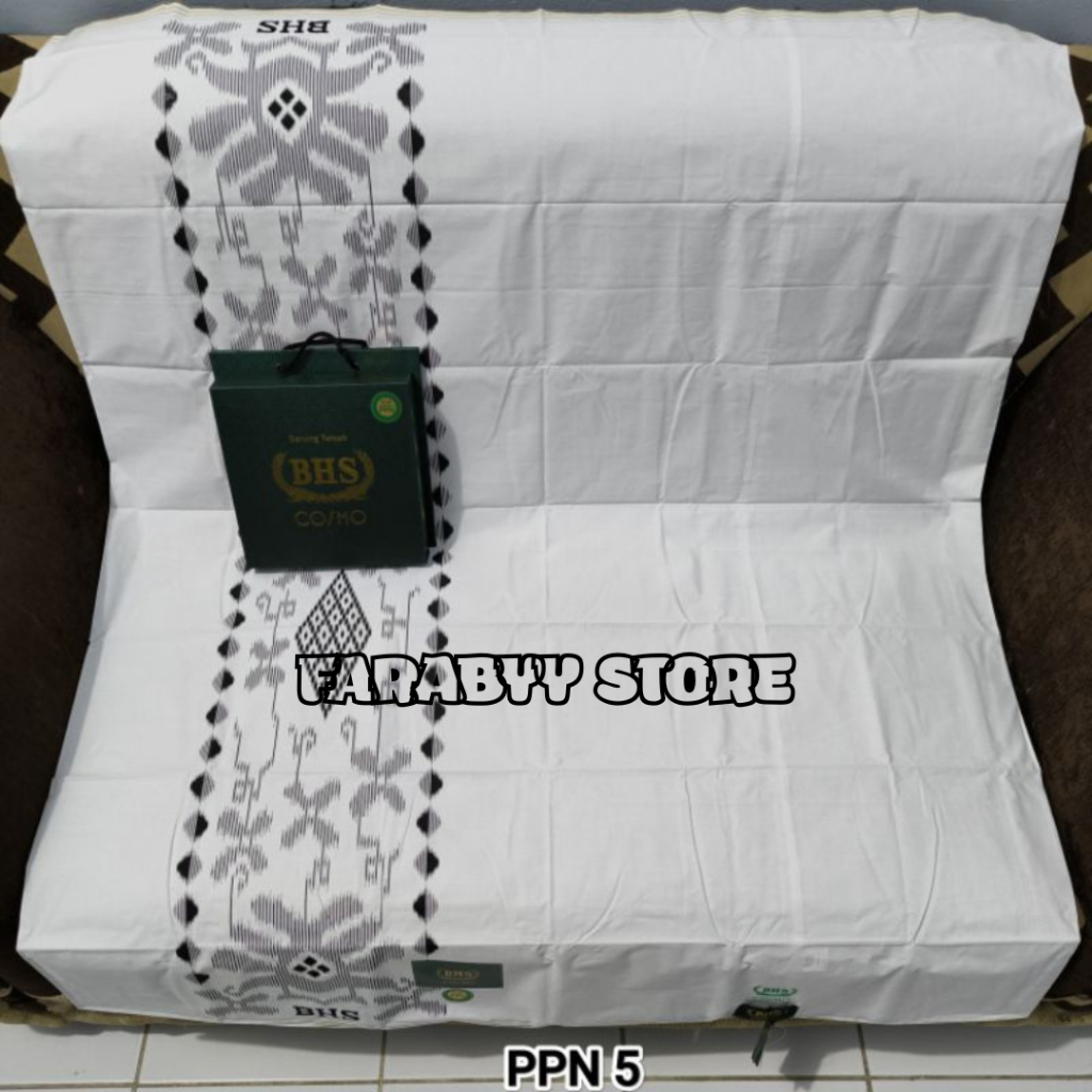 SARUNG BHS COSMO GOLD POLOS PUTIH ORIGINAL