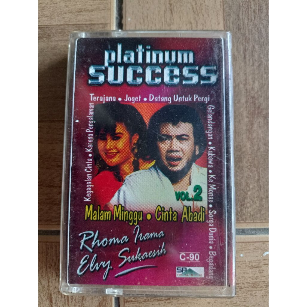 kaset pita platinum success vol.2 RHOMA IRAMA ,ELVY SUKAESIH