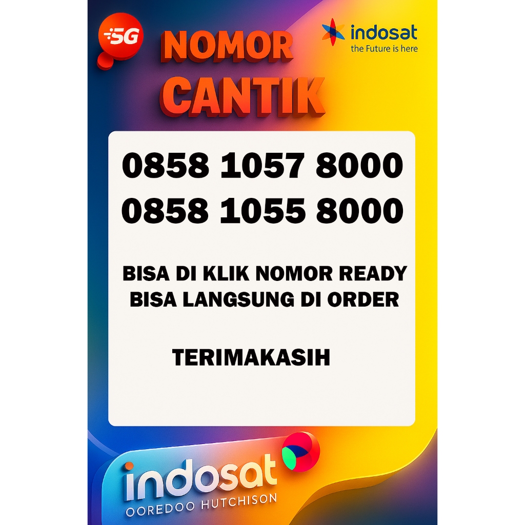 Perdana Indosat Ooredoo 5G Cantik 4G LTE Murah