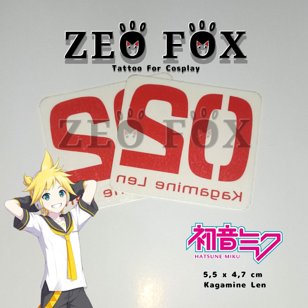Kagamine Len 02 Tattoo/ Vocaloid per-pcs