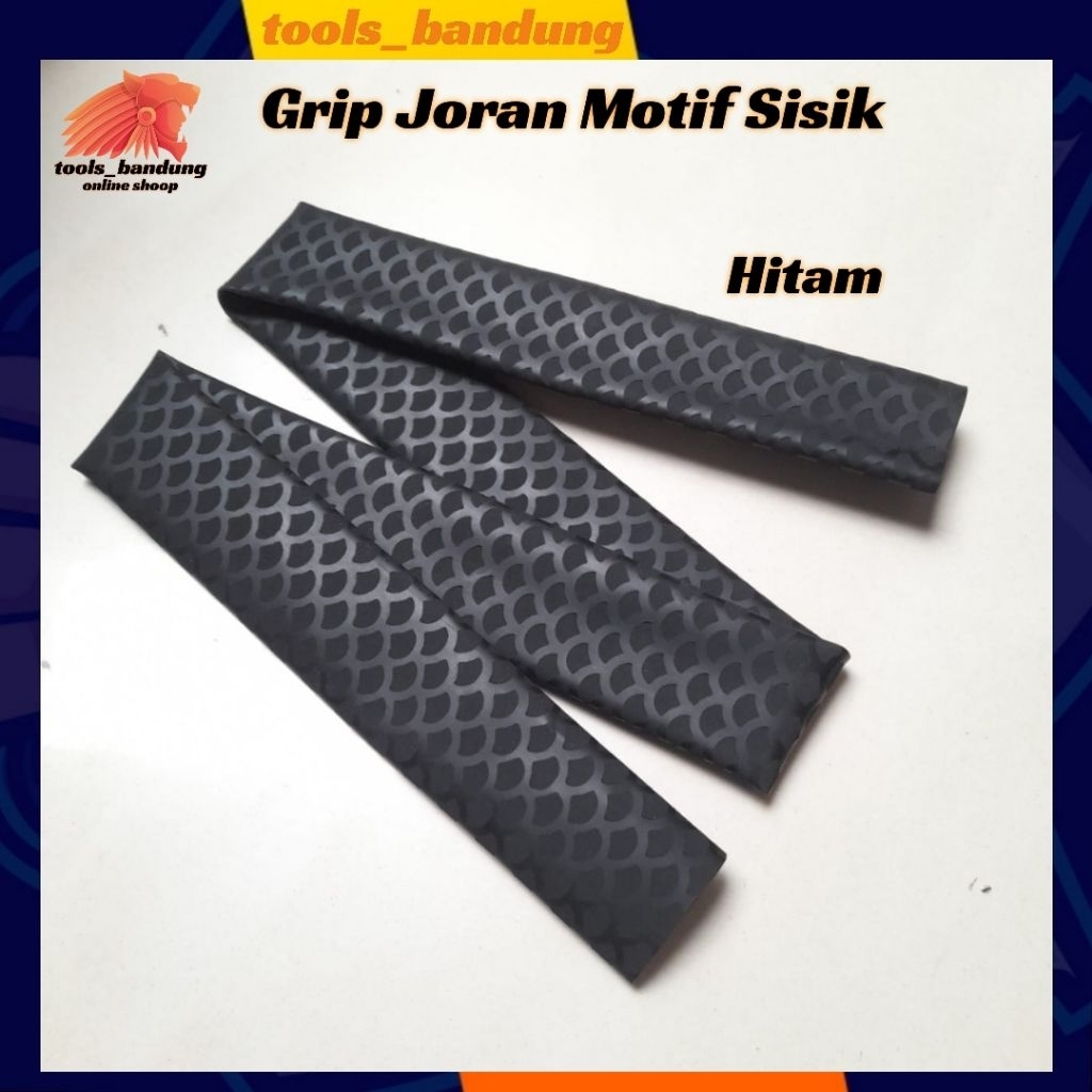 Grip Joran Pancing Motif Sisik 1Meter Warna Hitam