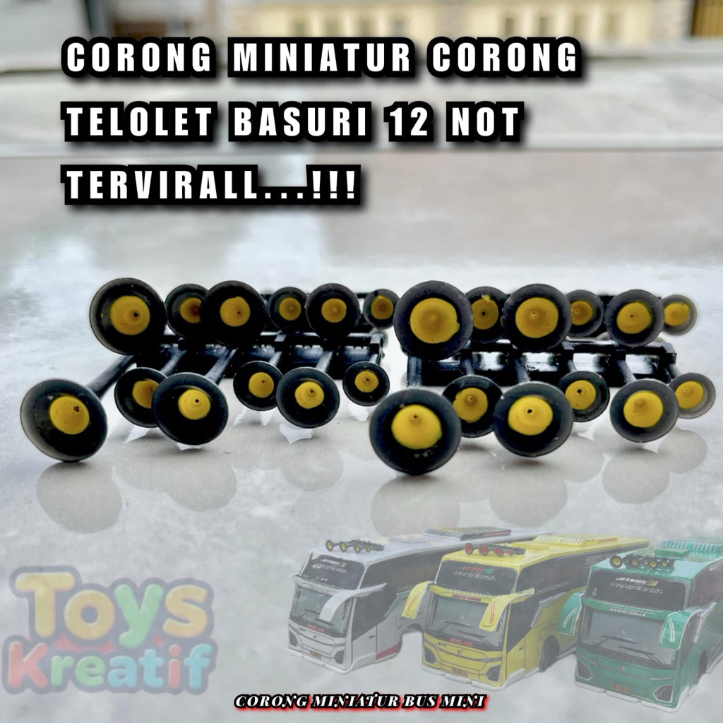 corong miniatur bus oleng | aksesoris miniatur basuri corong klakson bus telolet mini