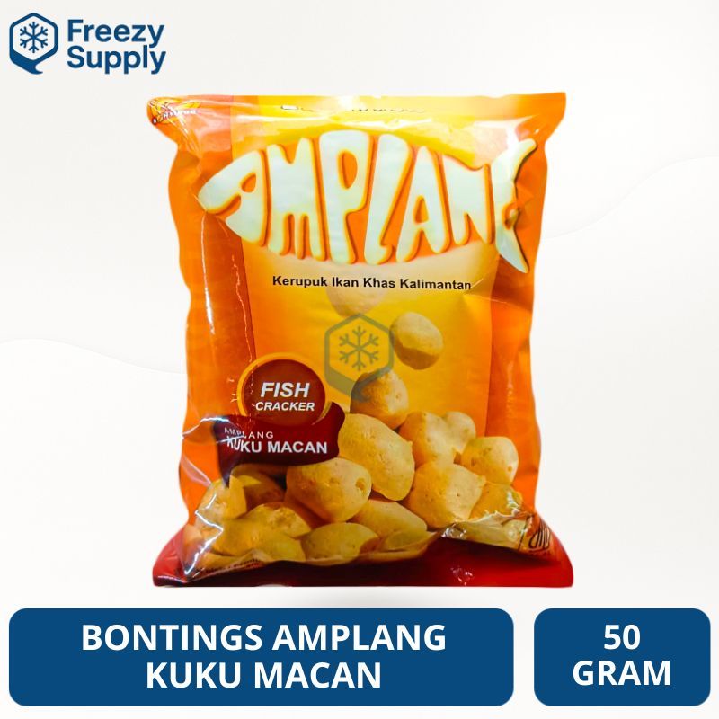Bontings Amplang Kuku Macan 50 Gram Fish Cracker Freezy