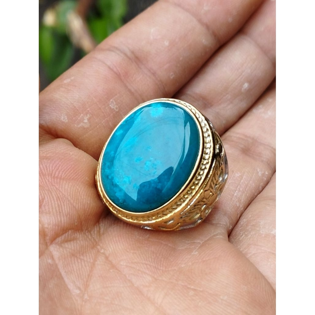 batu cincin bacan doko totol super keristal asli