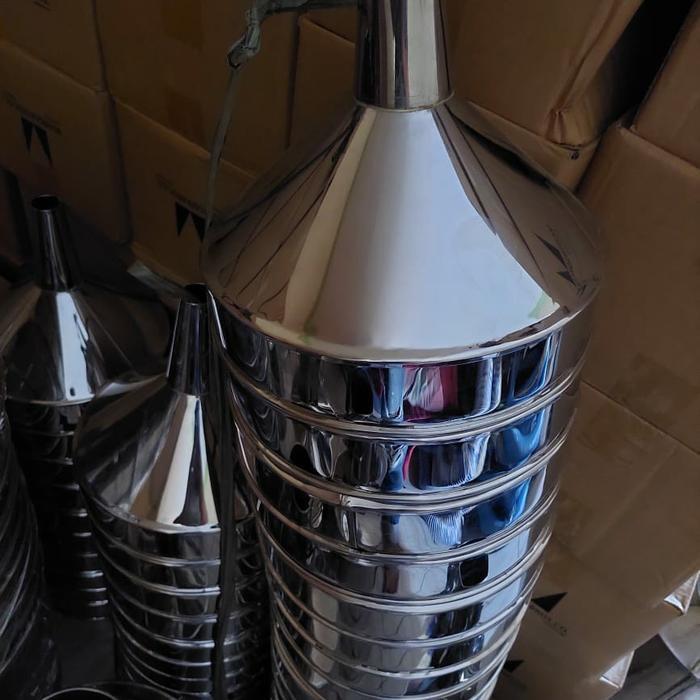 Corong Multifungsi Stainless Steel Funnel 304 Kitchenware Corong Stainless Steel Corong 14cm Minyak 