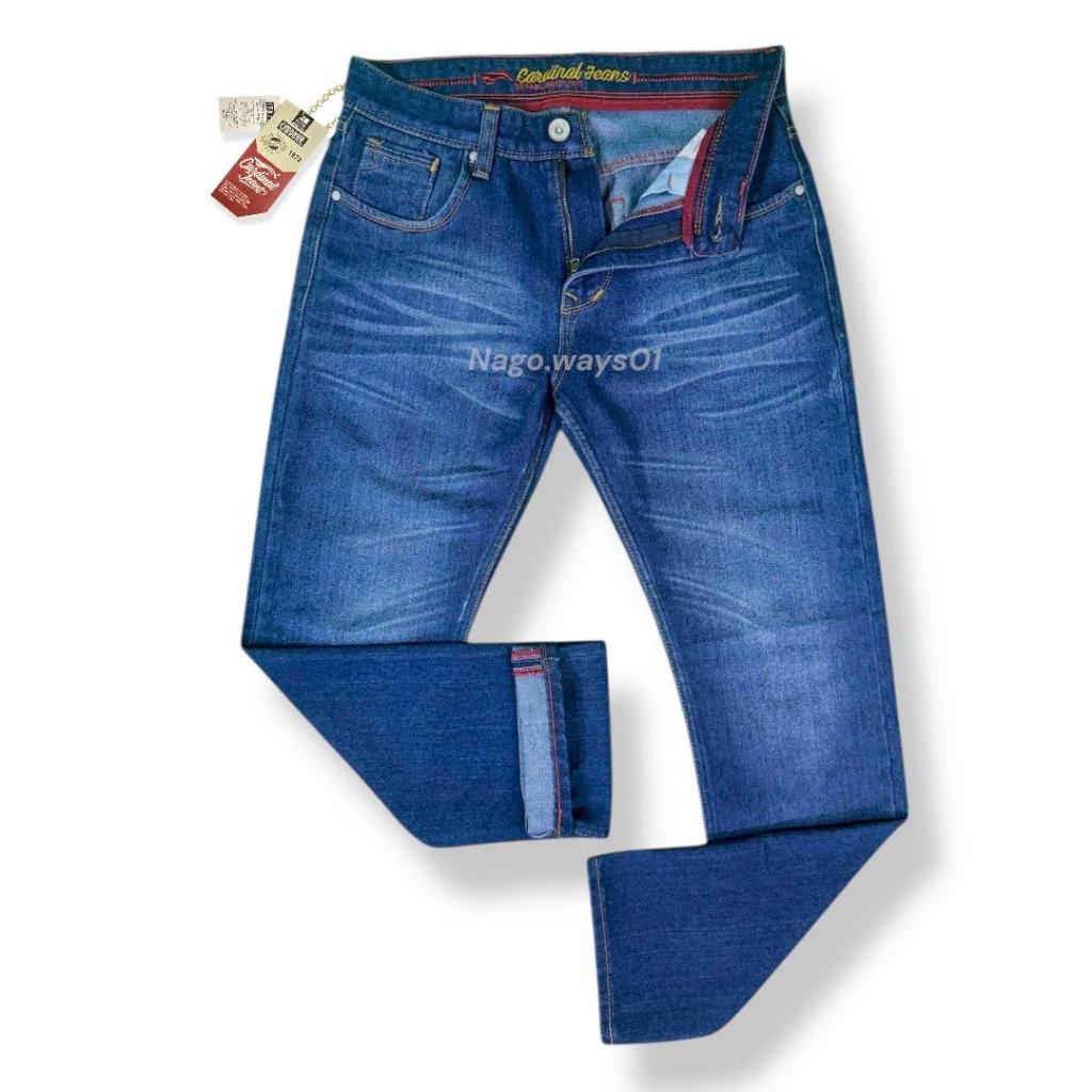 CELANA JEANS CARDINAL PRIA//CELANA PANJANG CARDINAL STANDAR PRIA//BAHAN DENIM IMPORT