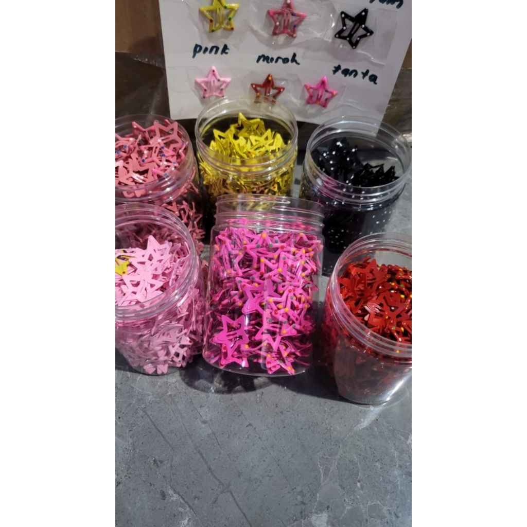 jepit poni jepit bintang bando hiasan rambut  500/5 kg