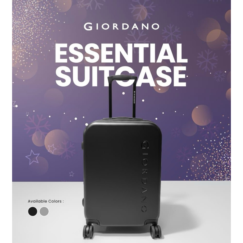 Giordano Suitcase Giordano Travel Bag Black Grey