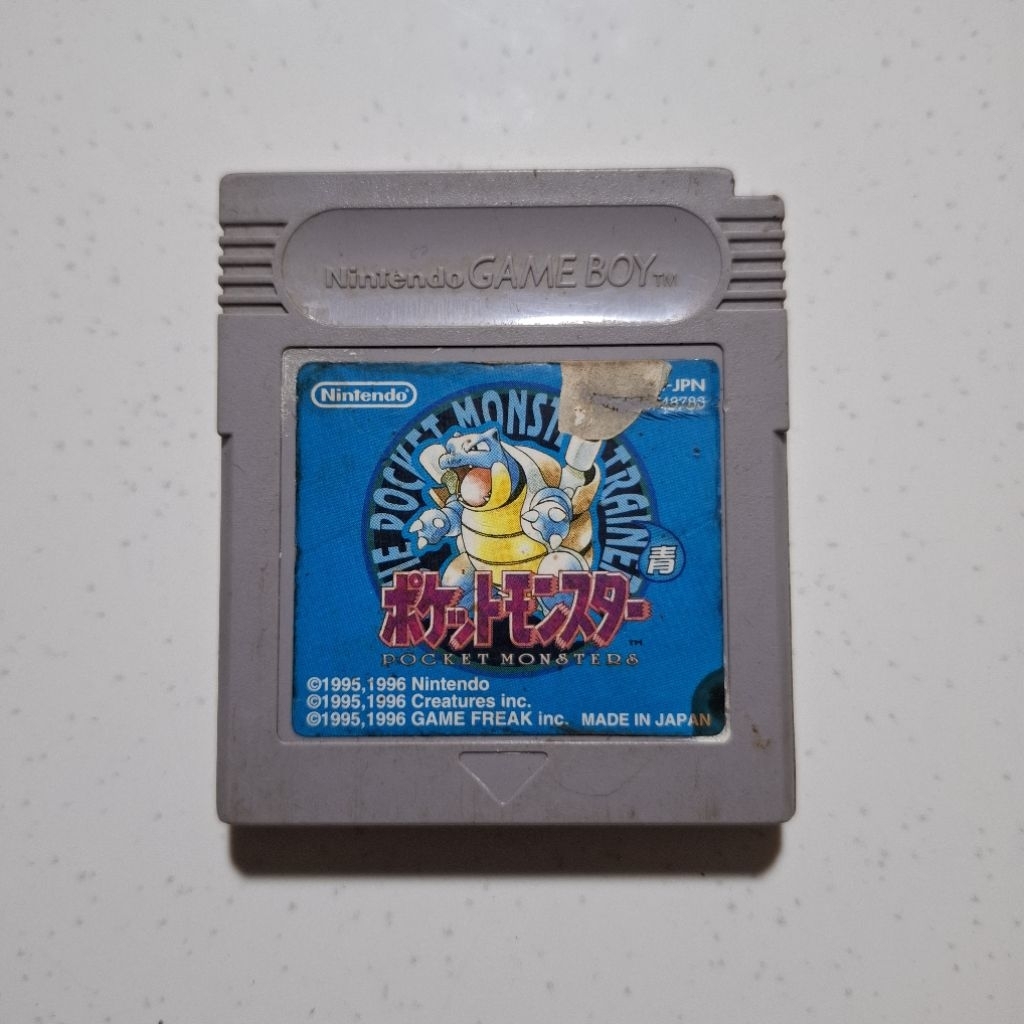 Kaset Gameboy Pokemon Blue Pocket Monsters Original Second
