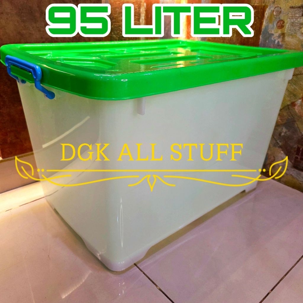 Kontainer Container Box Kotak Tempat Penyimpanan Serbaguna 95 Liter 95L 95 L Plastik Ukuran JUMBO Be