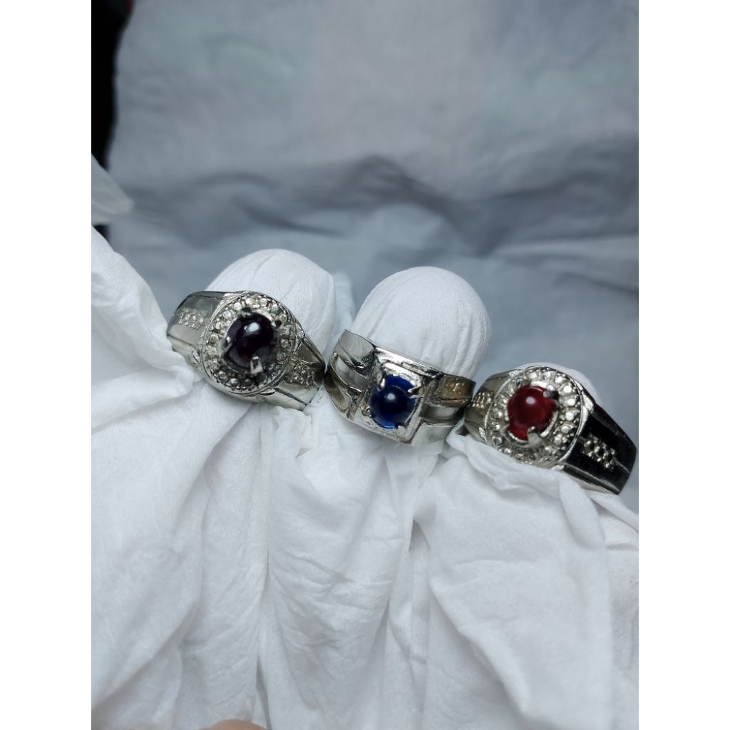 cincin mewah Ruby Star/lipan safir/delima lipan